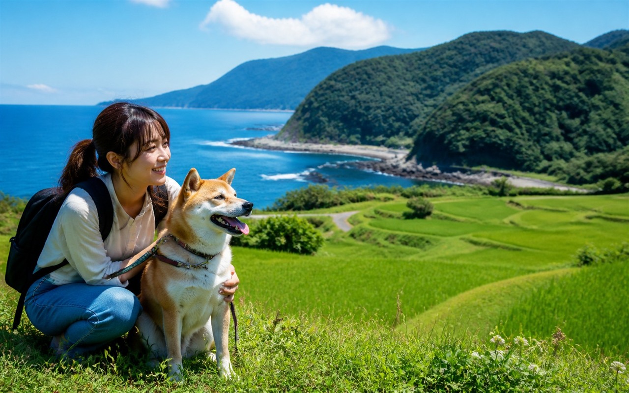 福井県を犬と旅する旅行イメージ