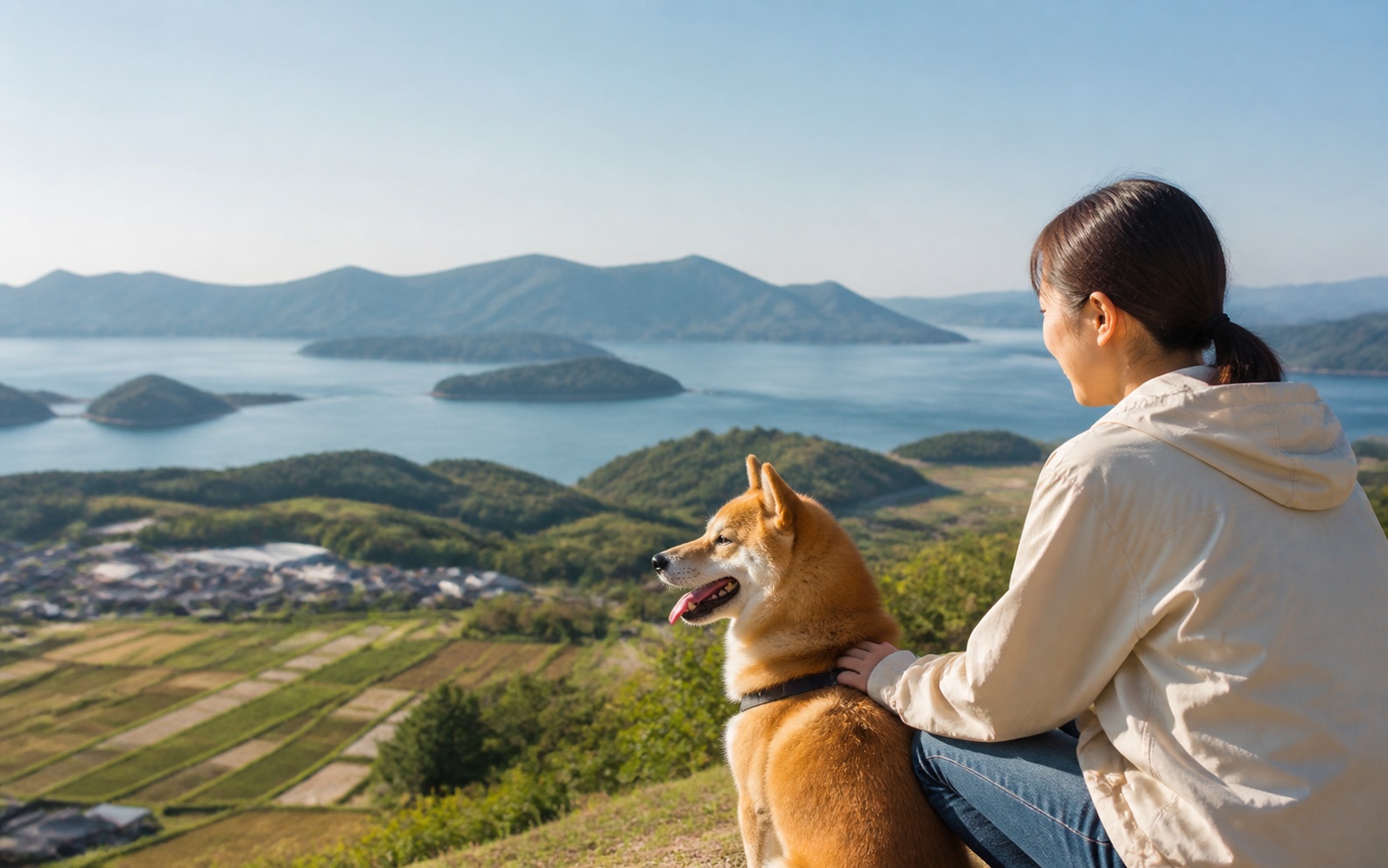 広島県を犬と旅する旅行イメージ