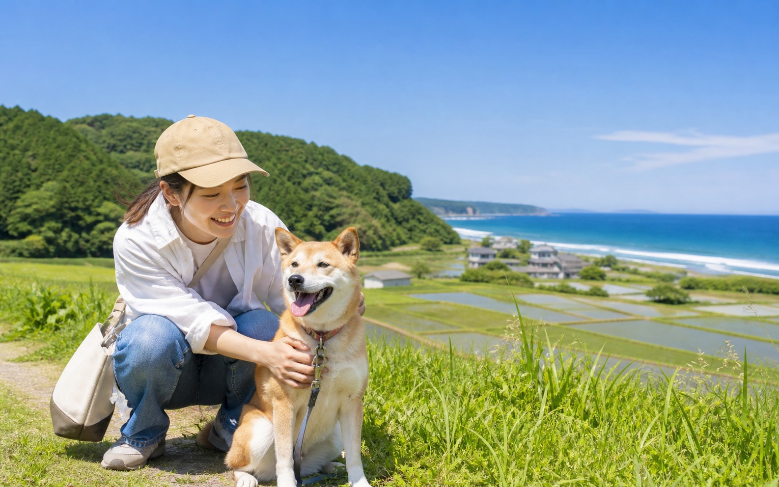 茨城県を犬と旅する旅行イメージ