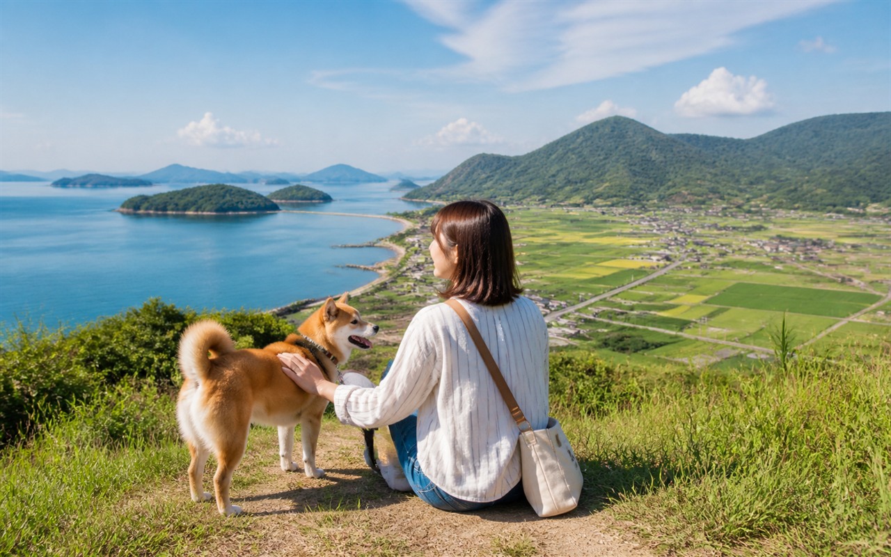 香川県を犬と旅する旅行イメージ