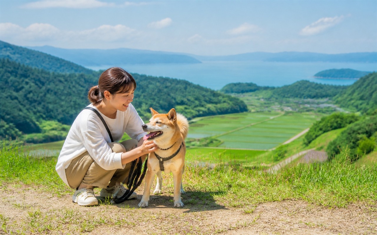 京都府を犬と旅する旅行イメージ