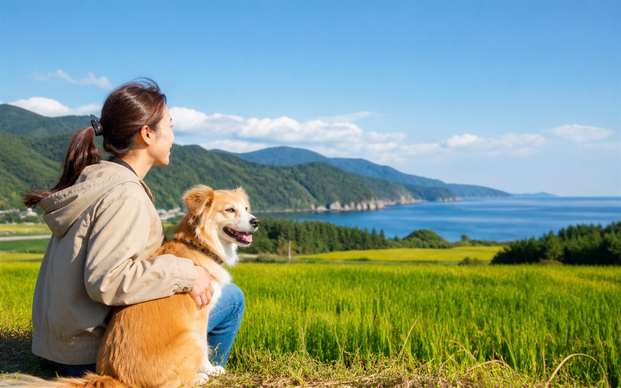 宮城県を犬と旅する旅行イメージ