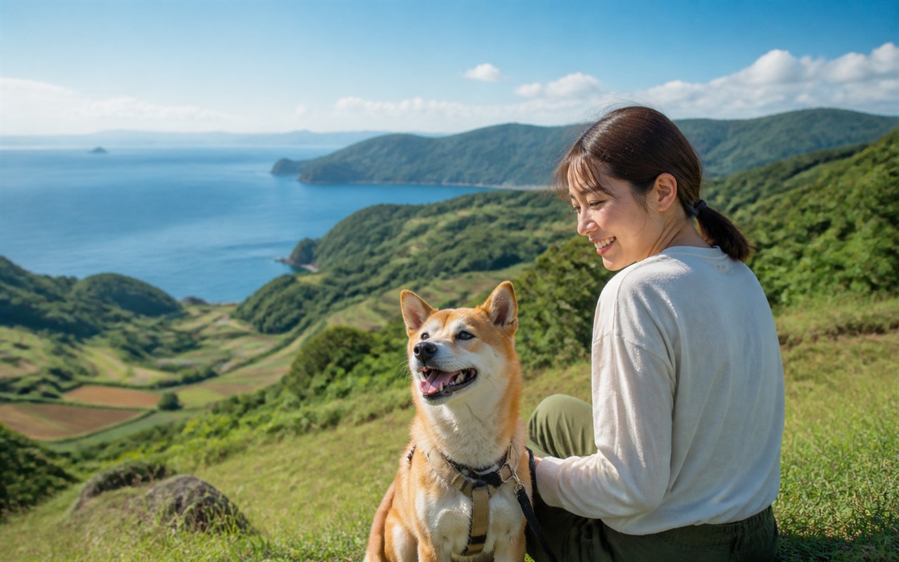 長崎県を犬と旅する旅行イメージ