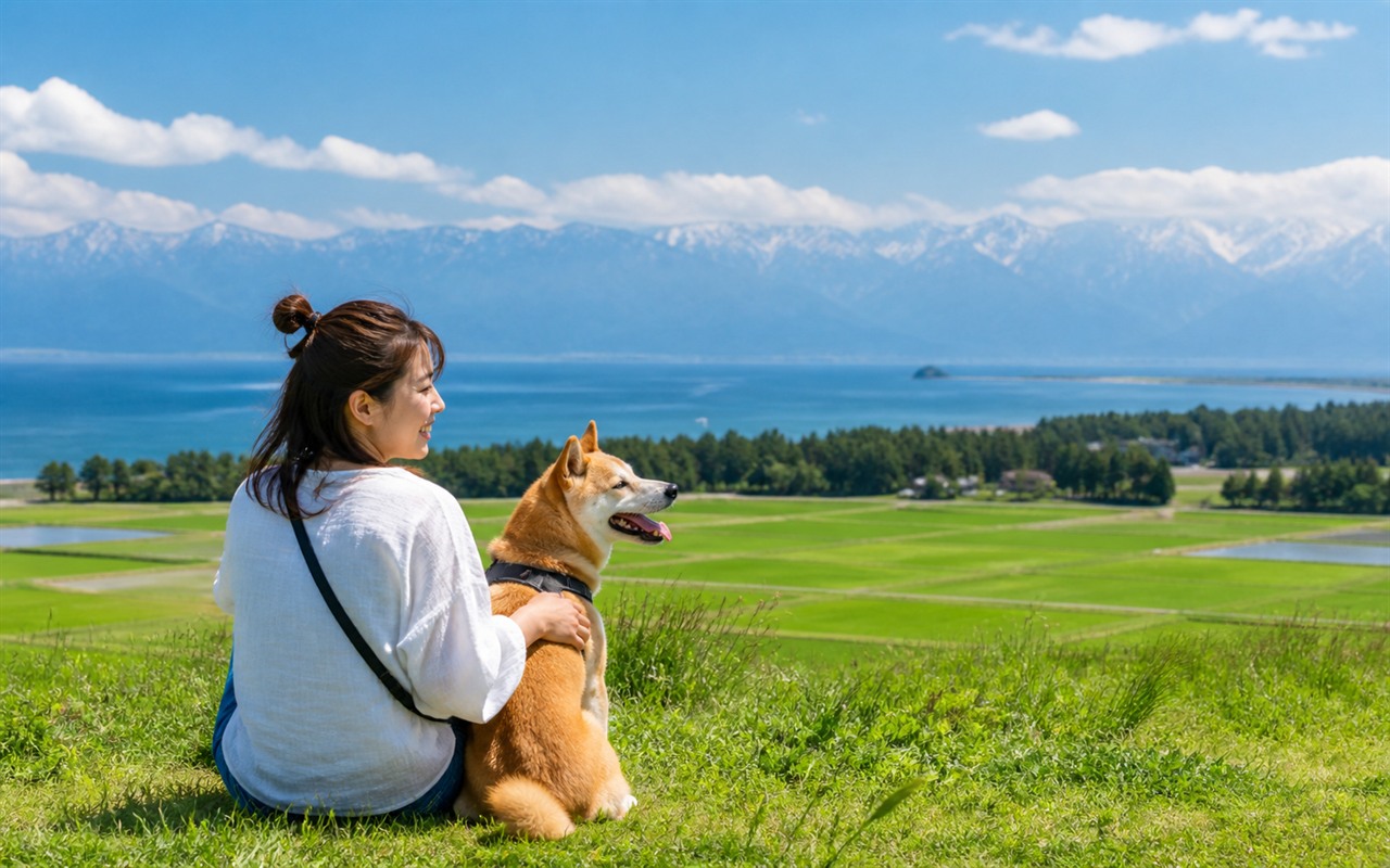 富山県を犬と旅する旅行イメージ
