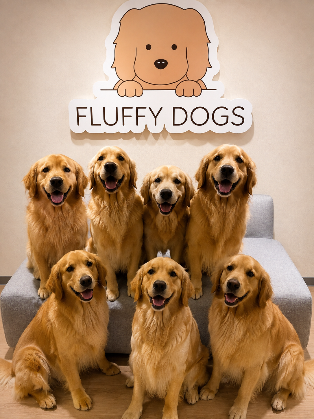 Fluffy dogs フラッフィードッグスの実際の写真
